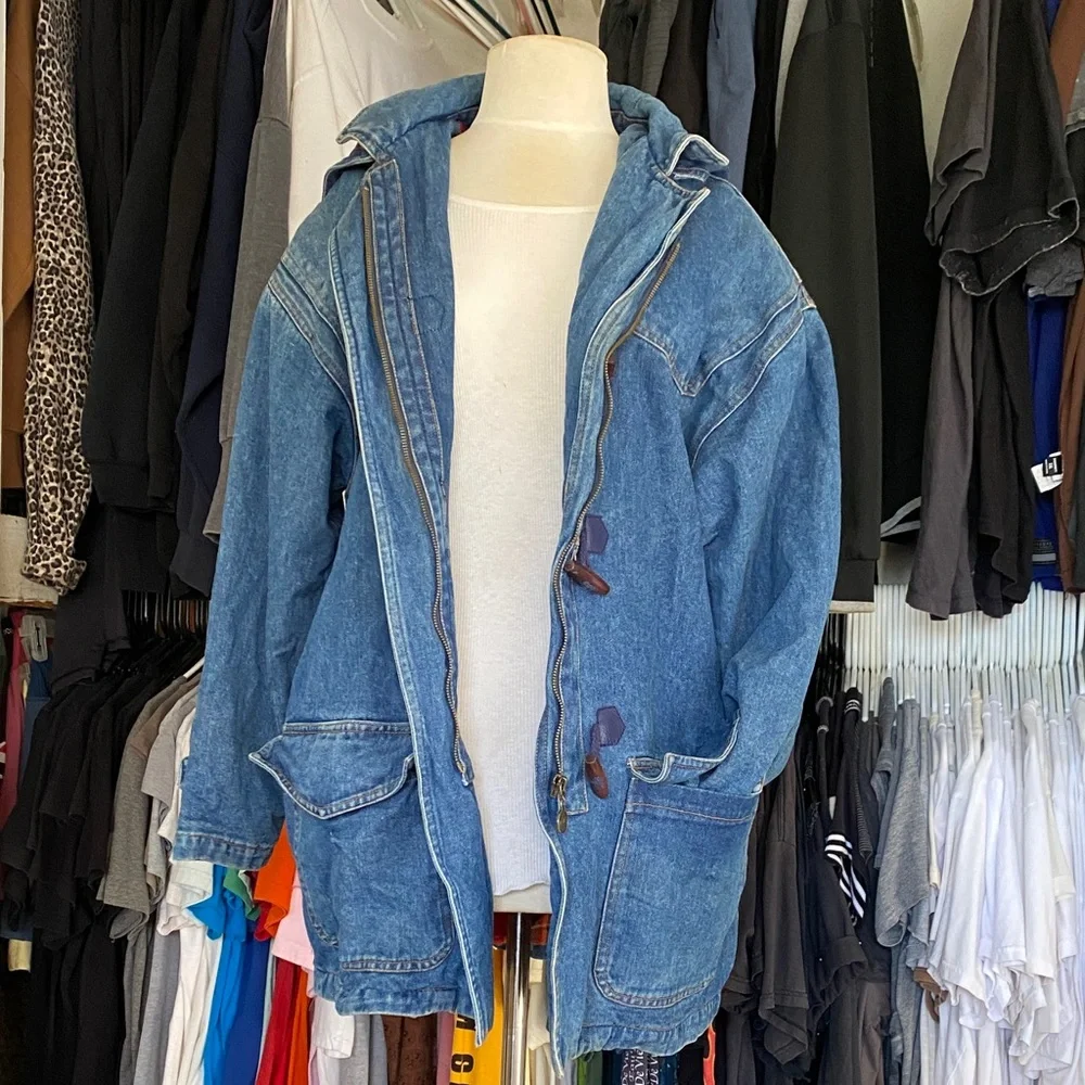 Vintage Denim toggle coat - Picture 5 of 11